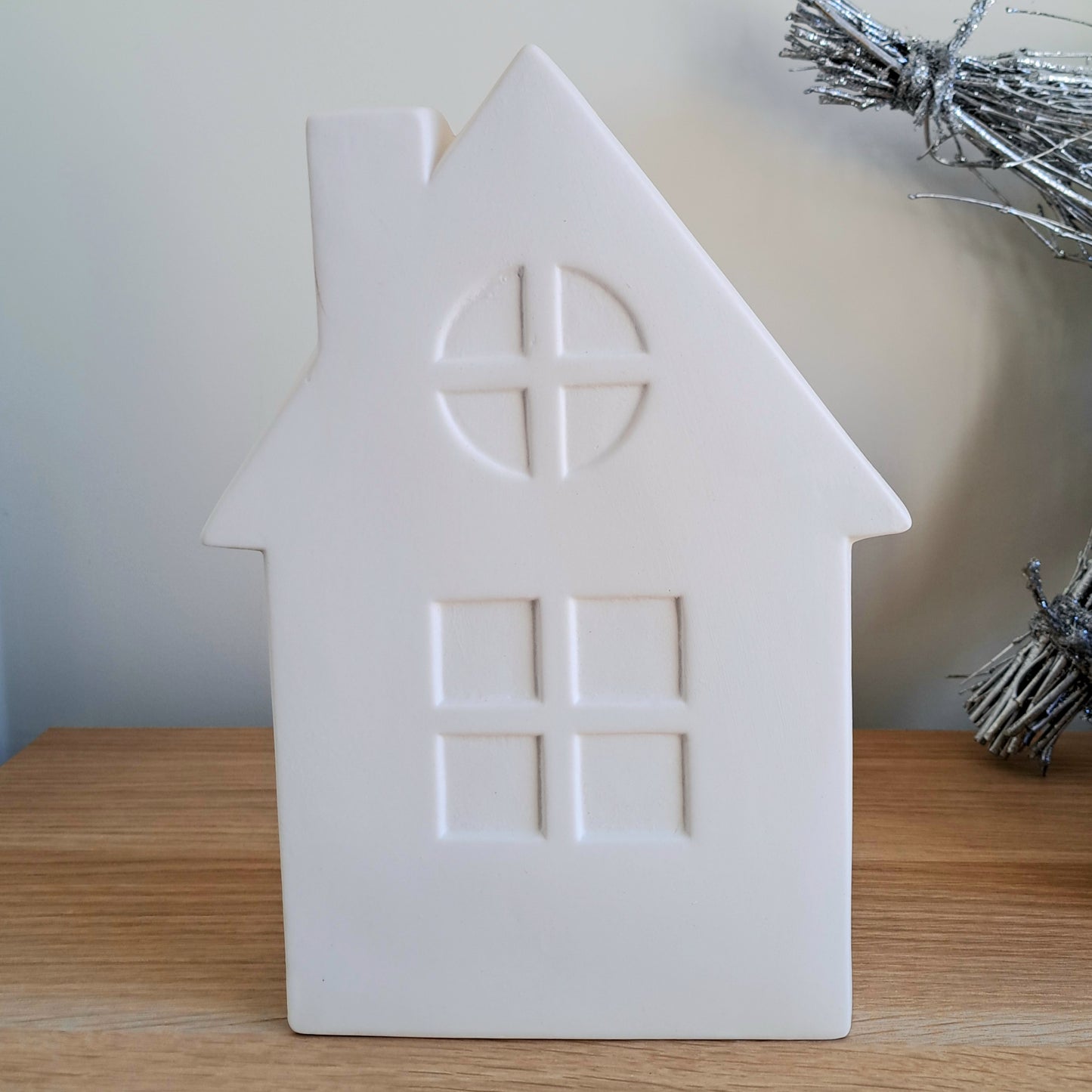 White Christmas Ceramic Houses