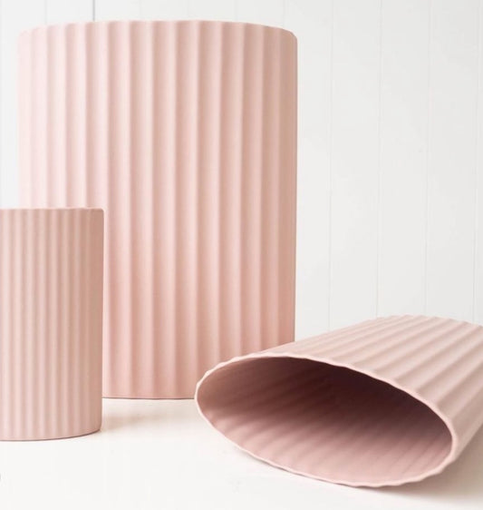 Marmoset Ripple Vase Blush Hygge Home