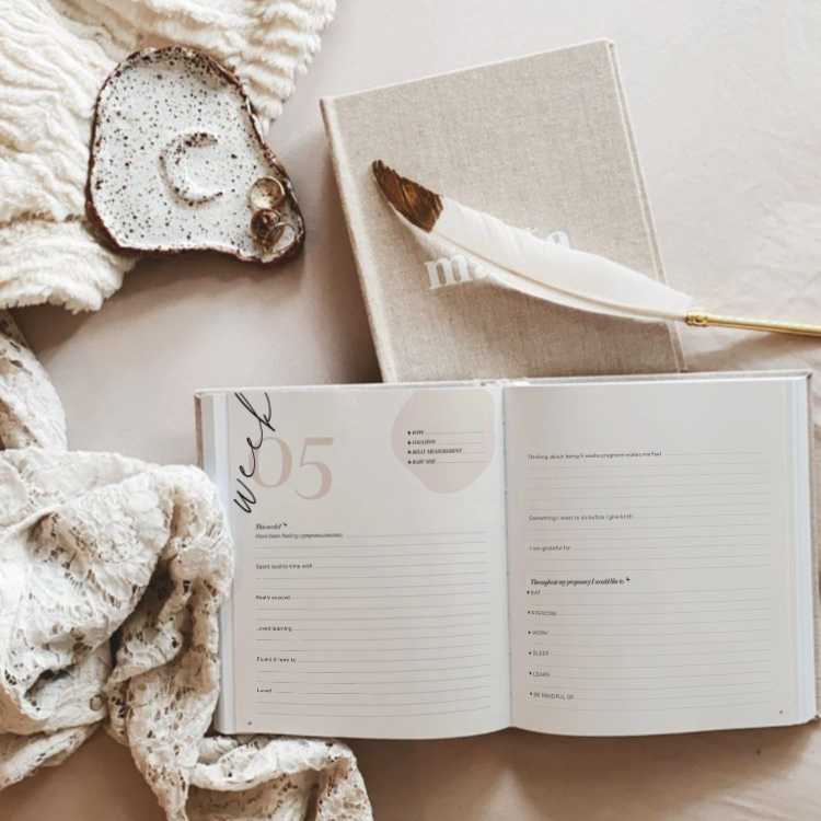 Becoming MAMA – A Guided Pregnancy Journal & Keepsake for Expecting Mothers