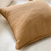 Fringed Cushion Cover - Cinnamon