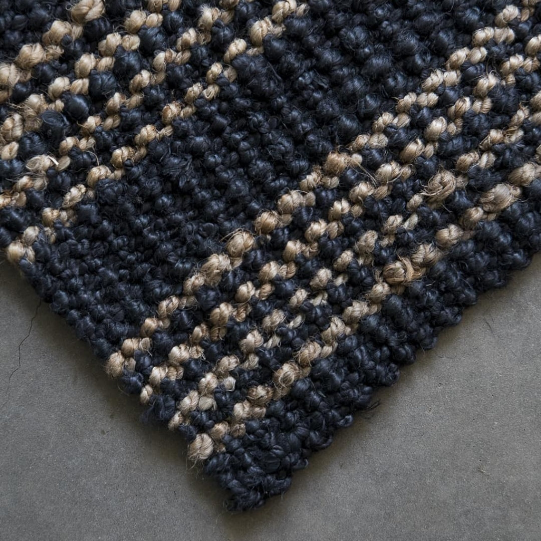 Brooklyn Stripe Jute Runners - Various Sizes Simply Hygge Homewares Quality Rugs Australia Adelaide Cosy Living