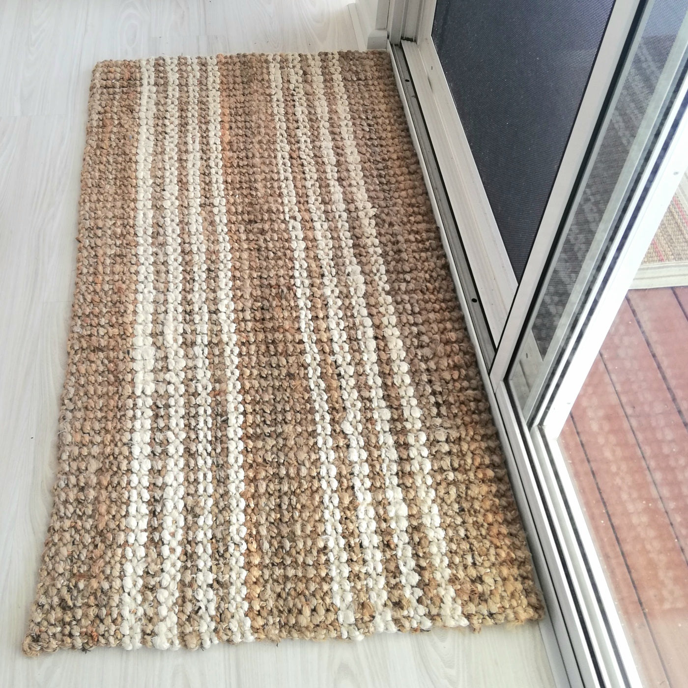 Bondi Stripe Jute Runners - Various Sizes Simply Hygge Homewares Rugs Australia Adelaide Cosy Living