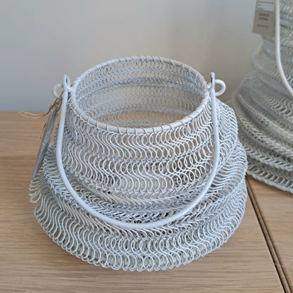 Mesh Lanterns - White