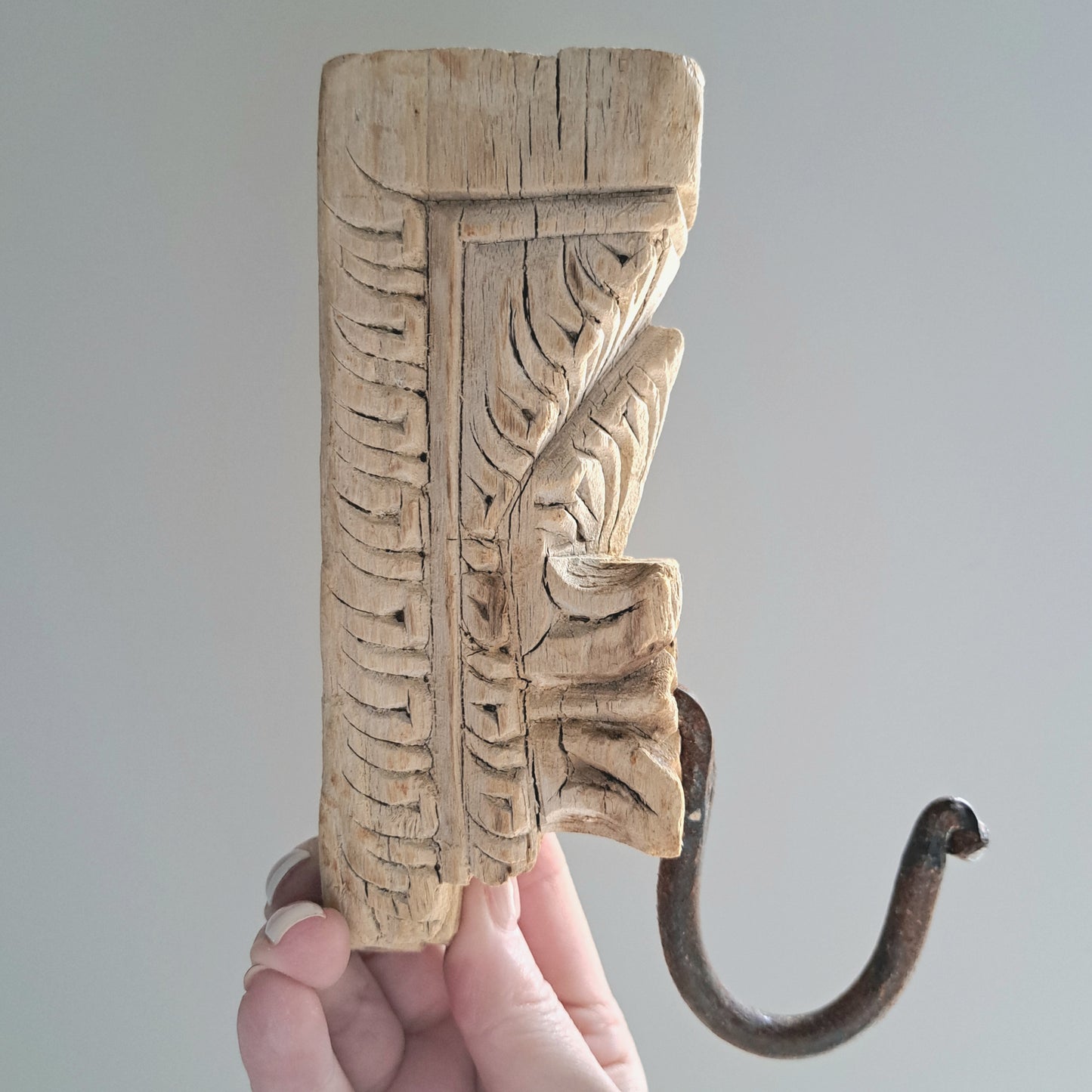 Indian Carved Wall Hook