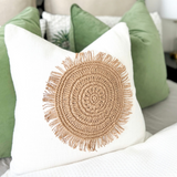 Handcrafted Boho Sun Cushion Disk