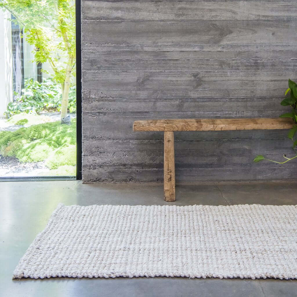 White Wash Jute Rugs & Runners