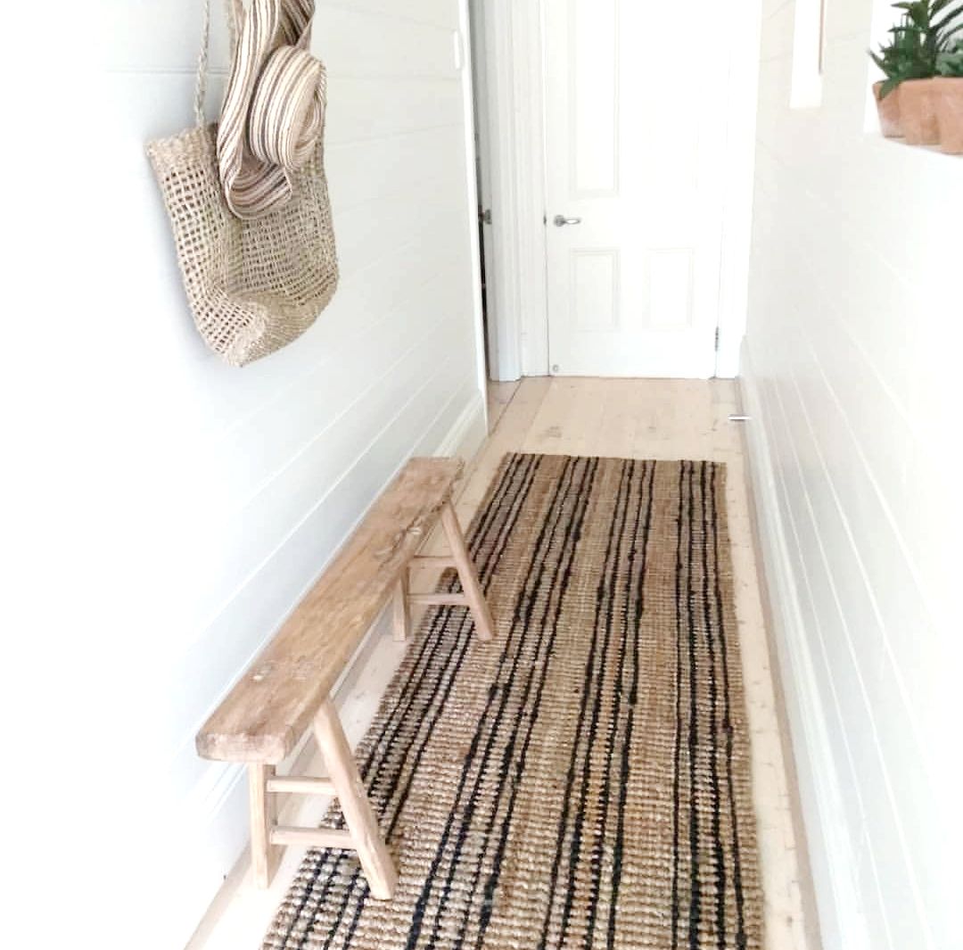 Stripe Jute Runners - Various Sizes Simply Hygge Homewares Quality Jute Rugs Australia Home Styling