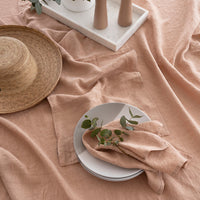 French Linen Placemats - Tea Rose Simply Hygge Homewares Tabletop Hygge Entertaining at Home Linen Accessories Hygge Australia