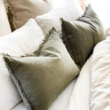 Olive Lumbar Cushion Cover Simply Hygge Homewares Home Decor Australia