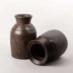 Indian Wooden Pots - Waxed Simply Hygge Homewares Simple Living Australia Vintage Wooden Pots