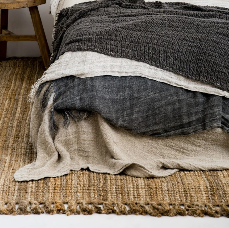 Natural Jute Fringe Rugs - Boho Range Simply Hygge Homewares Quality Jute Rugs Australia